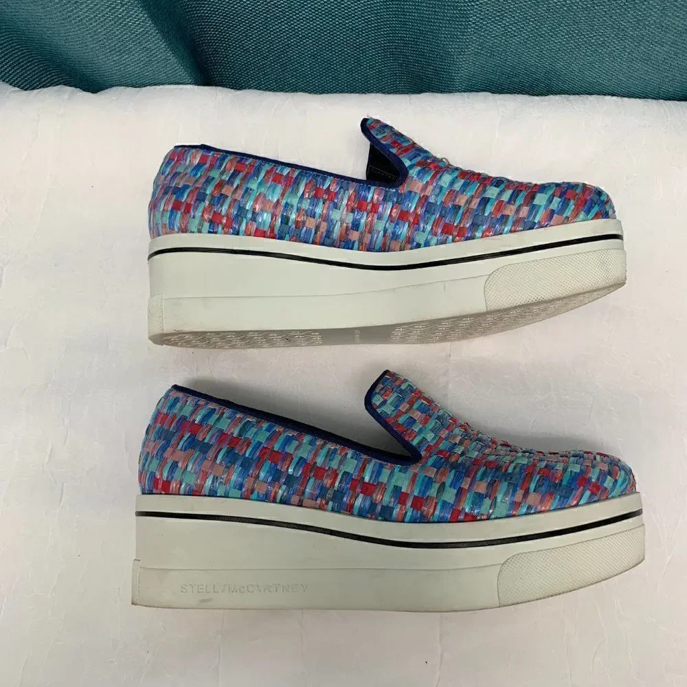 Stella McCartney Rainbow Platform Loafers Size 6.5